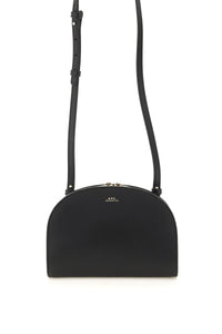 A.p.c. demi-lune leather clucth PXAWV F61596 NOIR