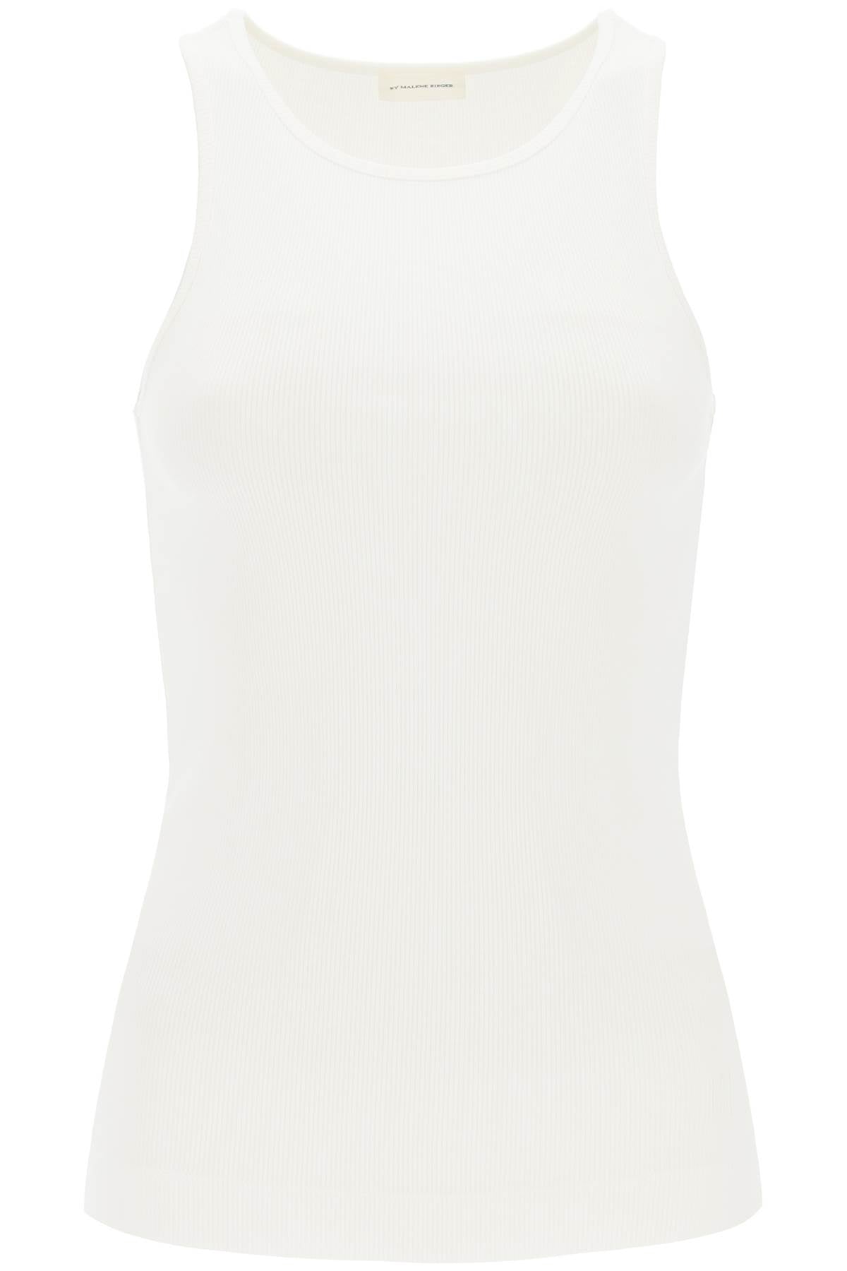 By malene birger amani ribbed tank top Q71679002Z SOFT WHITE