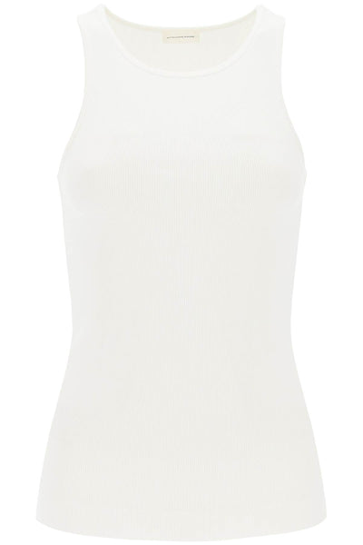 By malene birger amani ribbed tank top Q71679002Z SOFT WHITE