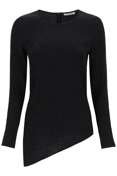 By malene birger simone asymmetric blouse Q72071002 BLACK