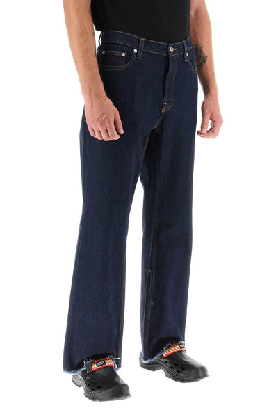 Lanvin jeans with frayed hem RMTR0147D006A23 NAVY