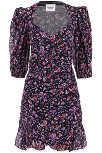Isabel marant etoile lunesa cotton mini dress RO0163FA A3J08E MIDNIGHT PINK