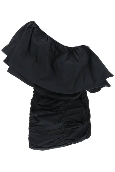 Rotate 'taft' one-shoulder mini dress RT2495 BLACK