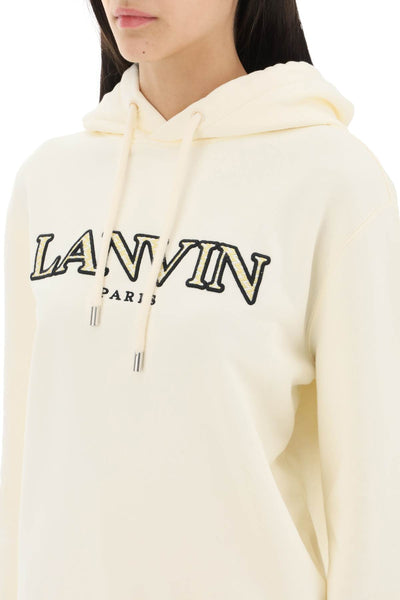 Lanvin curb logo hoodie RWHO0003J209E23 MILK