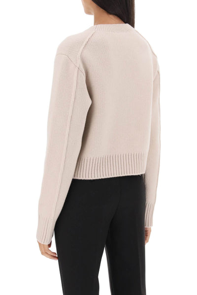 Lanvin cropped wool and cashmere sweater RWPO0006K400A23 PAPER
