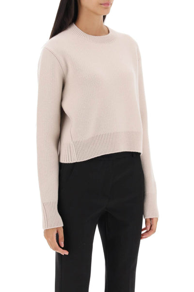 Lanvin cropped wool and cashmere sweater RWPO0006K400A23 PAPER