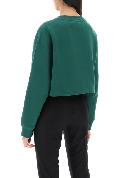 Lanvin cropped sweatshirt with embroidered logo patch RWSS0012J209P24 BOTTLE