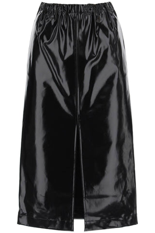 Maison margiela 乙烯基鉛筆裙 S29ME0011 S78362 黑色