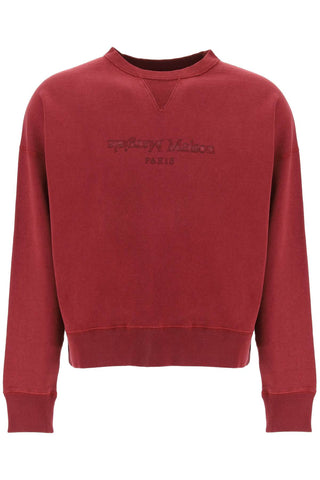 Maison margiela "reverse logo sweatshirt with S50GU0215 S25570 BORDEAUX