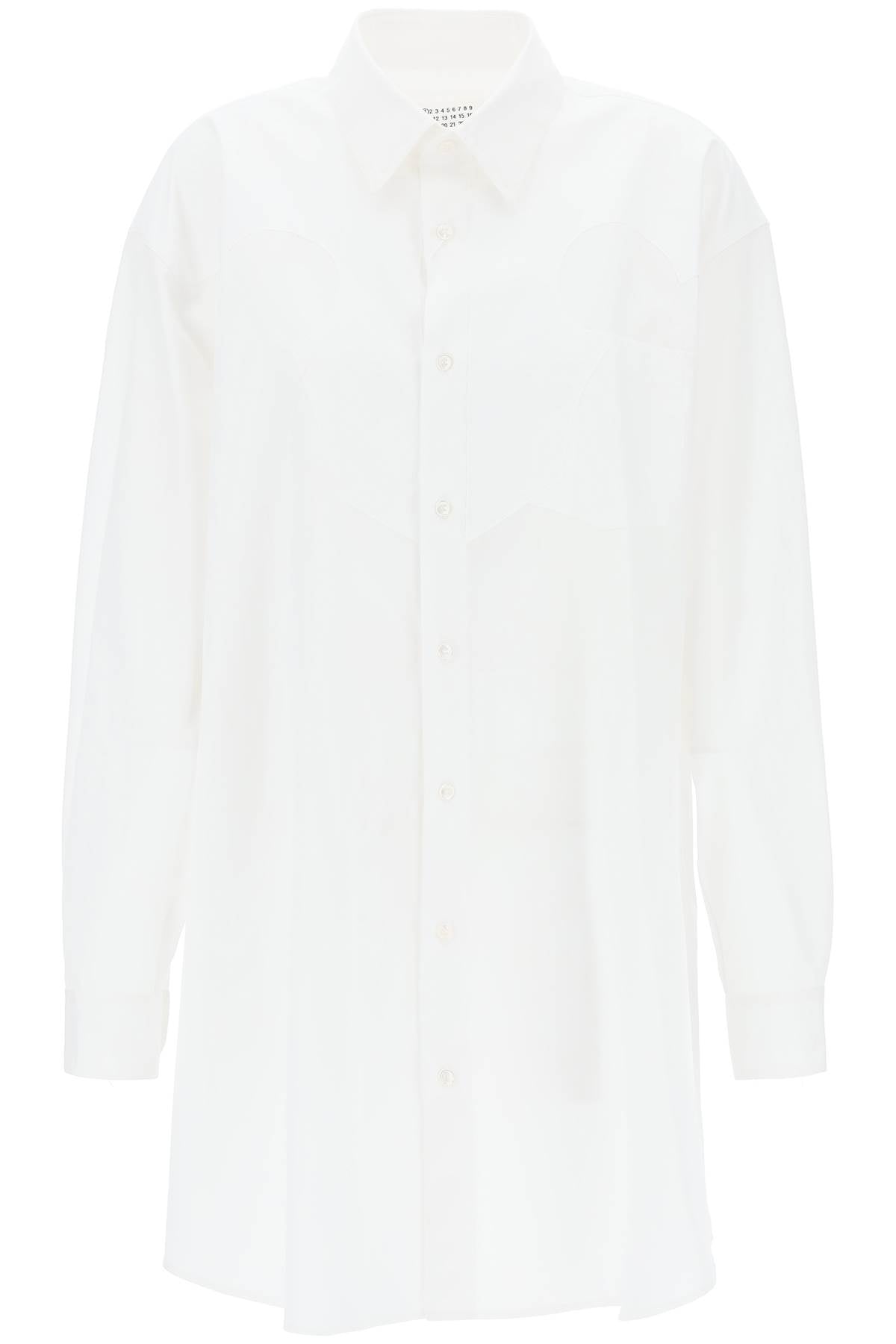 Maison margiela 棉質府綢 chemisier 洋裝 S51DT0014 S43001 OPTIC WHITE