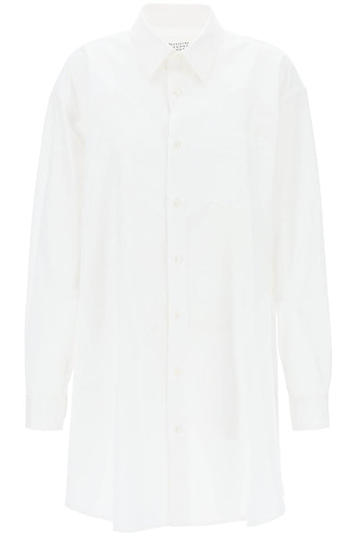 Maison margiela 棉質府綢 chemisier 洋裝 S51DT0014 S43001 OPTIC WHITE