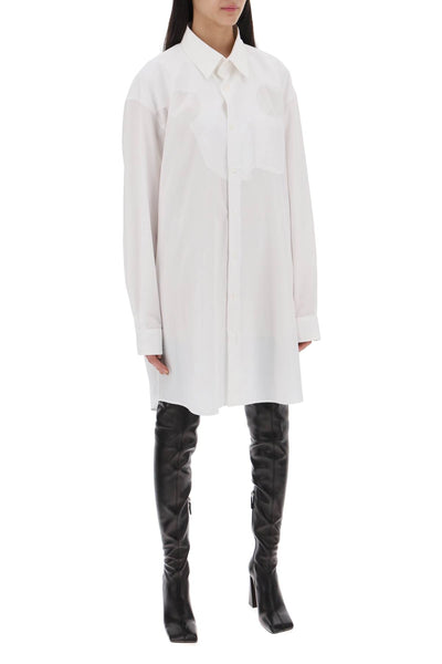 Maison margiela cotton poplin chemisier dress S51DT0014 S43001 OPTIC WHITE