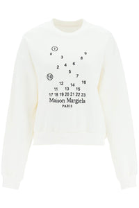Maison margiela logo embroidery sweatshirt S51GU0118 S25540 WHITE