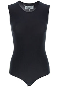 Maison margiela second skin sleeveless lycra bodysuit S51NA0065 S20518 BLACK