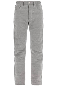Maison margiela five-pocket trousers in m√©lange effect canvas S67LA0035 M30006 CAVIAR