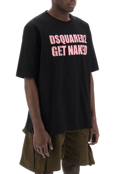 Dsquared2 skater fit printed t-shirt S71GD1399 S23009 BLACK
