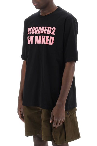 Dsquared2 skater fit printed t-shirt S71GD1399 S23009 BLACK