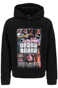 Dsquared2 cool fit hoodie with print S71GU0625 S25516 BLACK