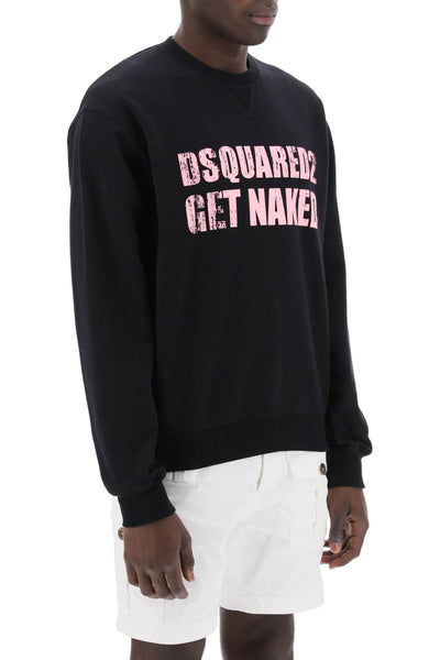 Dsquared2 cool fit printed sweatshirt S71GU0658 S25551 BLACK