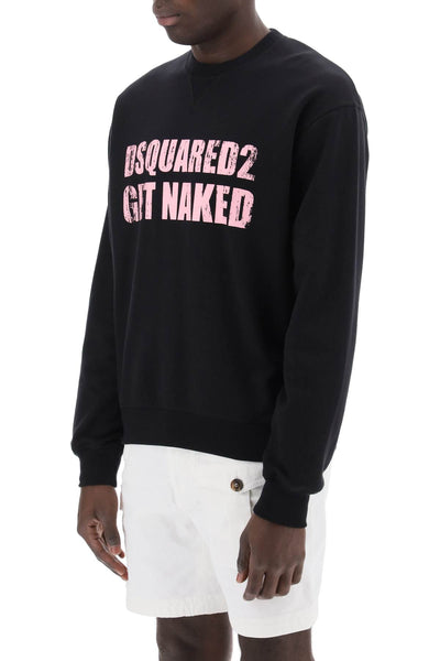 Dsquared2 cool fit printed sweatshirt S71GU0658 S25551 BLACK