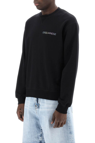 Dsquared2 cool fit printed sweatshirt S71GU0660 S25551 BLACK