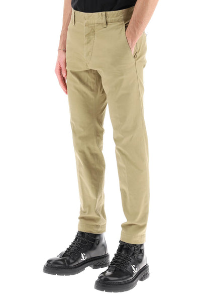 Dsquared2 cool guy pants in stretch cotton S71KB0575 S39021 TAUPE