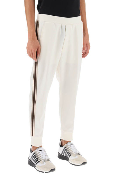Dsquared2 wool blend tailored jog pants S71KB0579 S76498 OFF WHITE