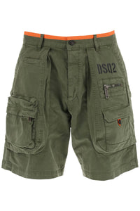 Dsquared2 sexy cargo shorts S71MU0767 S52240 OLIVE GREEN