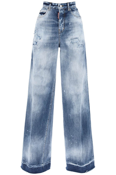 Dsquared2 traveller jeans in light everglades wash S72LB0726 S30309 NAVY BLUE