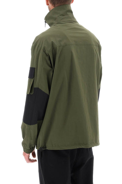 Dsquared2 technical blouson jacket in stretch cotton S74AM1412 S53578 OLIVE GREEN