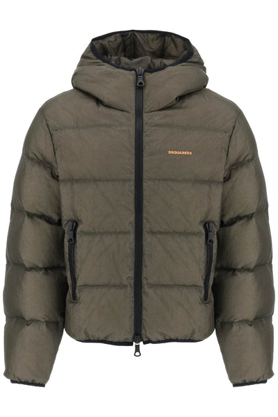 Dsquared2 ripstop puffer jacket S74AM1453 S60519 MILITARY GREEN