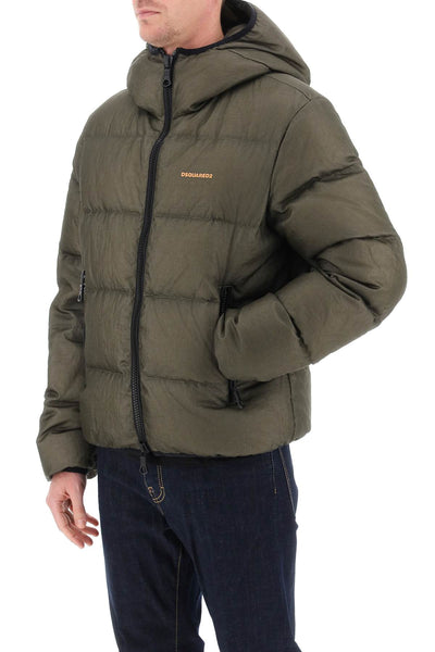 Dsquared2 ripstop puffer jacket S74AM1453 S60519 MILITARY GREEN