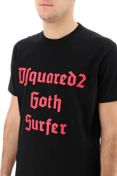 Dsquared2 'd2 goth surfer' t-shirt S74GD1085 S23009 BLACK
