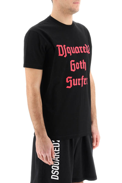 Dsquared2 'd2 goth surfer' t-shirt S74GD1085 S23009 BLACK