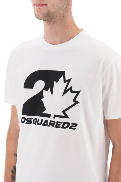 Dsquared2 printed t-shirt S74GD1157 S23009 WHITE