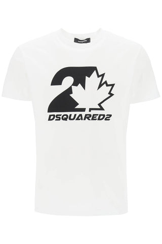 Dsquared2 printed t-shirt S74GD1157 S23009 WHITE