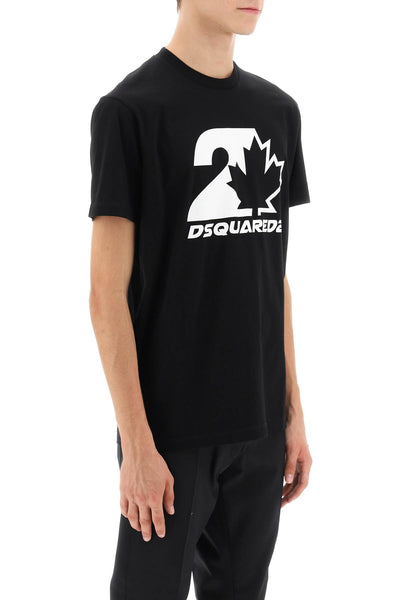 Dsquared2 cool fit printed t-shirt S74GD1157 S23009 BLACK