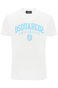 Dsquared2 college print t-shirt S74GD1166 S23009 WHITE