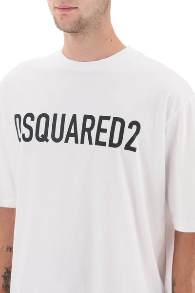 Dsquared2 logo print t-shirt S74GD1197 S24321 WHITE