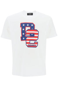 Dsquared2 t-shirt cool fit con stampa d2 S74GD1260 S23009 WHITE