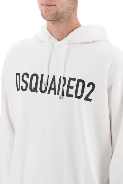Dsquared2 logo print hoodie S74GU0664 S25538 WHITE