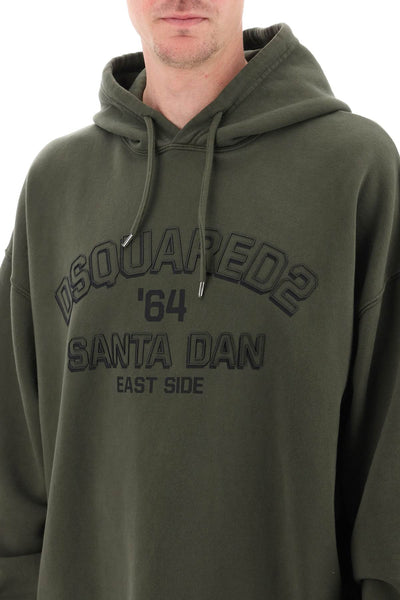 Dsquared2 hoodie with logo print S74GU0766 S25539 MILITARY GREEN