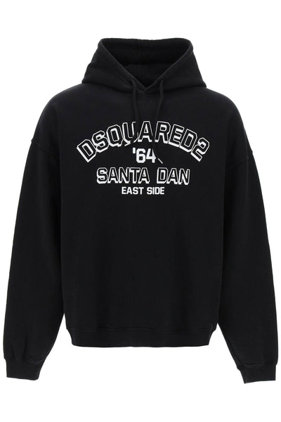 Dsquared2 標誌印花連帽衫 S74GU0766 S25539 ​​黑色