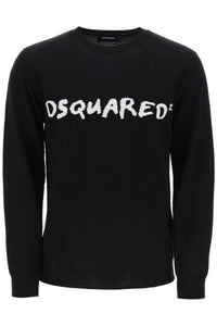 Dsquared2 紋理標誌毛衣 S74HA1431 S18459 黑色 白色