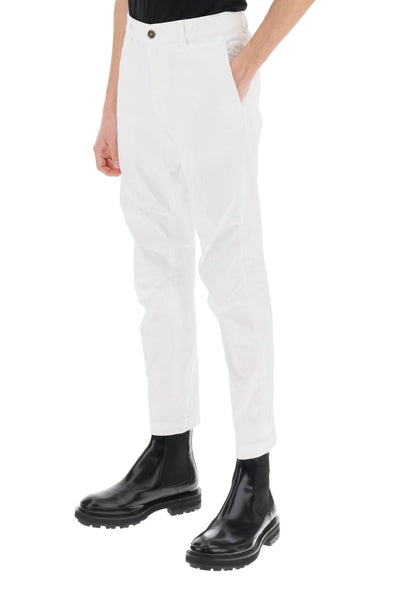 Dsquared2 sexy chino pants S74KB0819 S39021 WHITE
