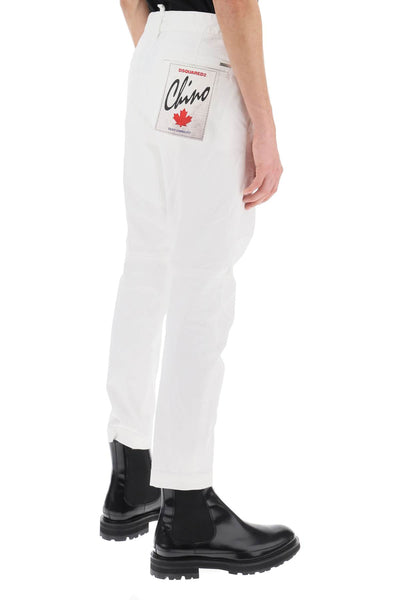 Dsquared2 sexy chino pants S74KB0819 S39021 WHITE