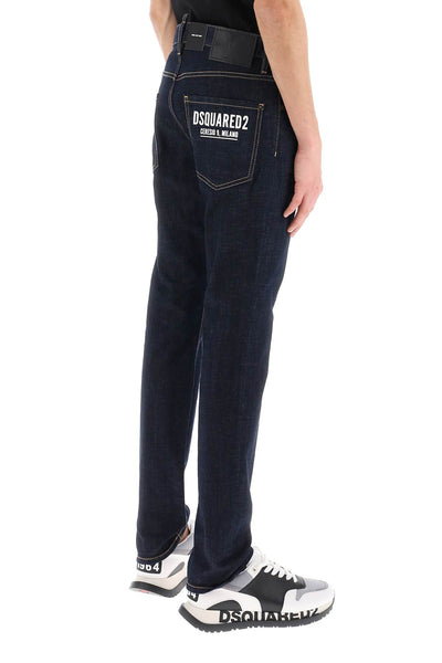 Dsquared2 cool guy jeans in dark rinse wash S74LB1134 S30664 NAVY BLUE