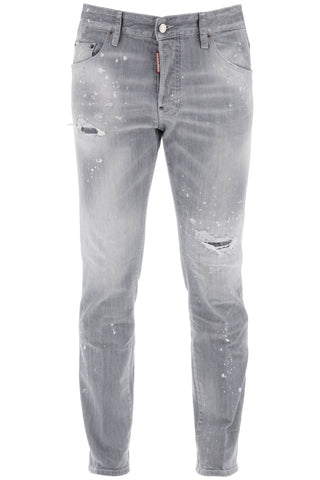 Dsquared2 skater jeans in grey spotted wash S74LB1477 S30260 GREY