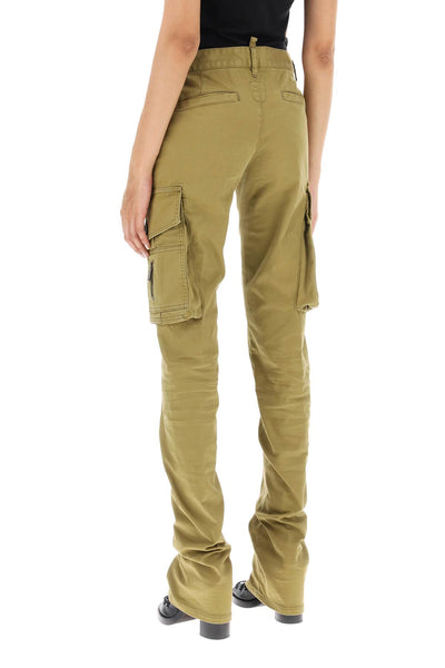 Dsquared2 'flare sexy cargo' pants S75KB0338 S39021 OLIVE GREEN