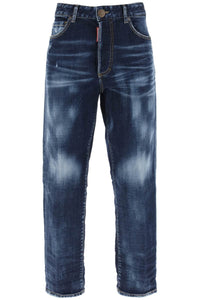 Dsquared2 'boston' cropped jeans S75LB0799 S30664 NAVY BLUE